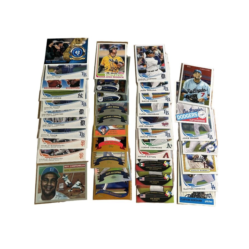Lot Of 39 Topps Baseball Cards Collection - MLB Players Various Teams & Years